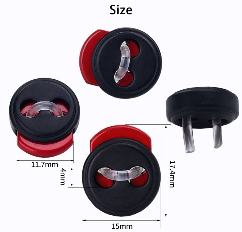 Adjustable round cord lock toggle cord stoppers undefined cord stopper string