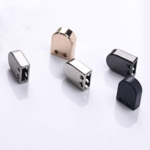 Metal Hoodie Cord Tip Square Shape Gold Color Customized End Tips for Hoodie