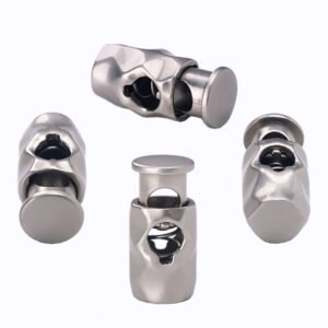 Cylindrical irregular concave metal spring buckle with single hole adjustment buckle