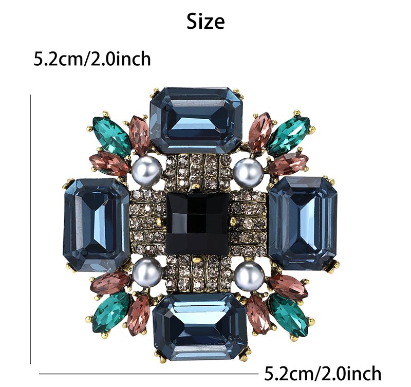 Fashion Crystal Cross Brooch Women Brooch Jewelry