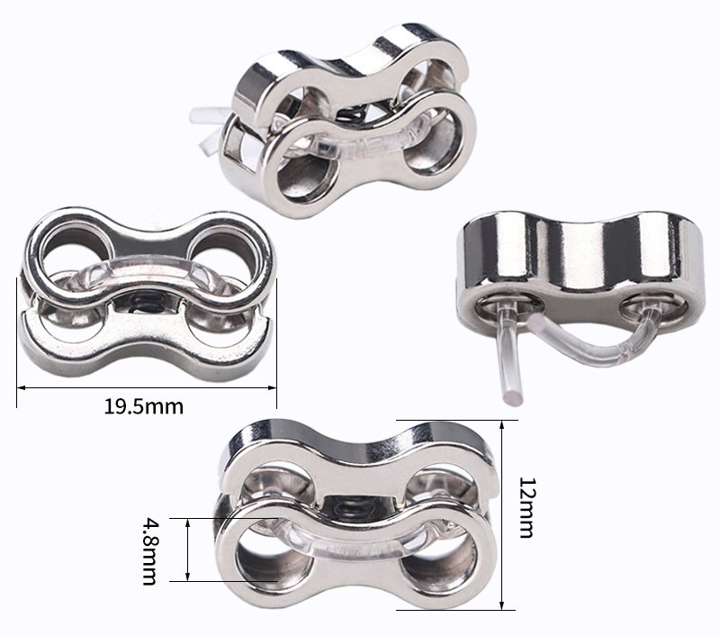 Metal adjustment stopper accessories Cord end caps rope string end buckle metal hanging cord stopper buckle