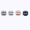 Metal 2 hole Spring string Stopper cord adjustable two holes cord end lock stopper for swimwear