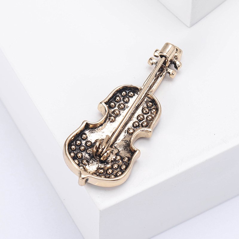 Design Elegant Note Treble Clef Brooch Crystal Music Note Brooch Pin for Wedding Christmas Costume Accessories Pins