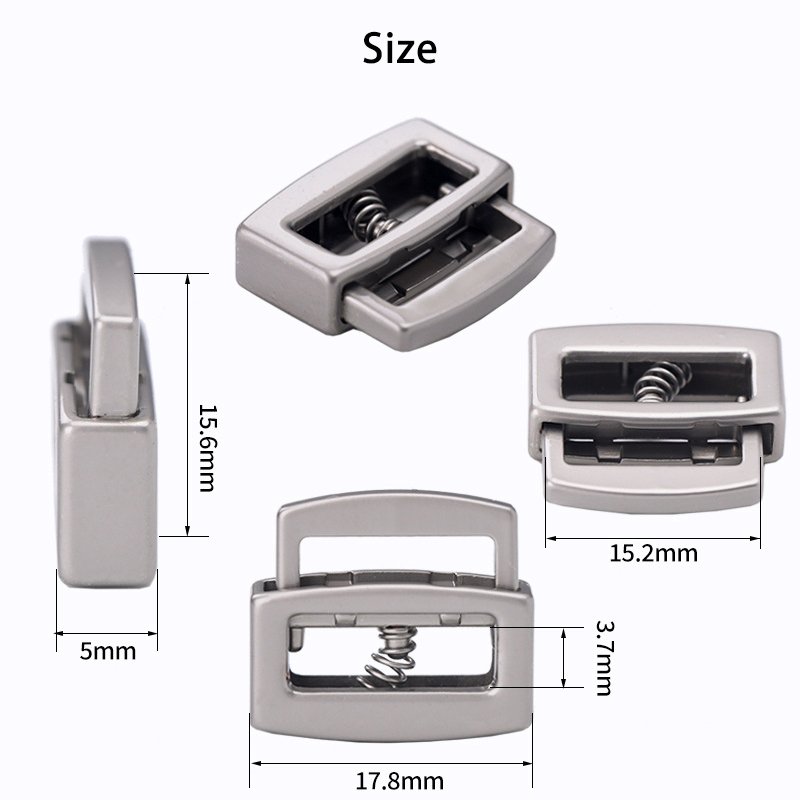 Spherical metal spring buckle single hole multi specification adjustment buckle