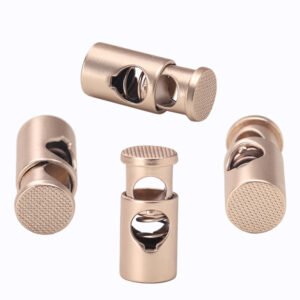 Cylindrical gold metal spring buckle single hole adjustment buckle