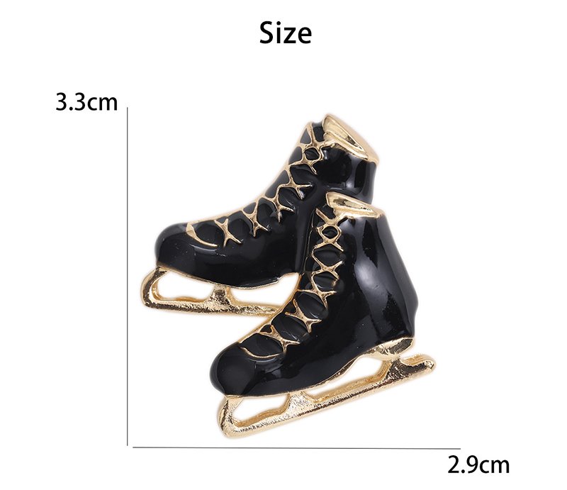 Latest Design Fashion Enamel Cute Roller Ice Skate Shoes Shape Brooch Lapel Pin For Party