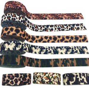 Leopard print jacquard elastic band nylon polyester elastic waistband elastic clothing underwear