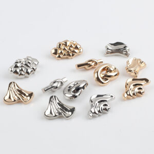 Unique Design Alloy Metal Shank Button for Wool Coat, Novelty Hand Sewing Button for Garment Manufacturing